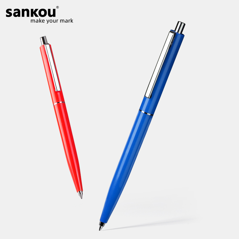 sankou细杆圆珠笔按压式巨能写
