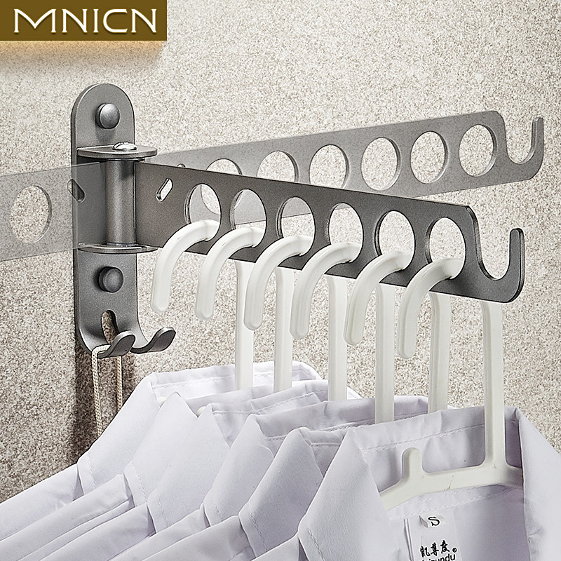 枪灰阳台折叠晾衣神器浴室厕所免打孔隐形伸缩挂衣架卫生间晾衣架,家装主材,伸缩晾衣架,淘宝优惠券,粉丝福利购,淘宝优惠卷