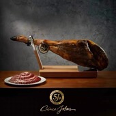 进口西班牙腌制火腿整腿伊比利亚黑猪后腿6 Jotas 8kg Cinco