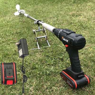 极速橡皮艇电钻推进器挂机划桨z塑料充气船用船手持机电动船外螺