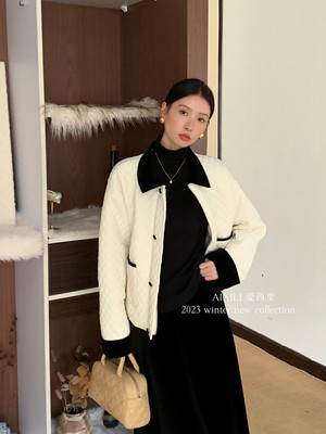 法式小众设计感百搭棉服女外套