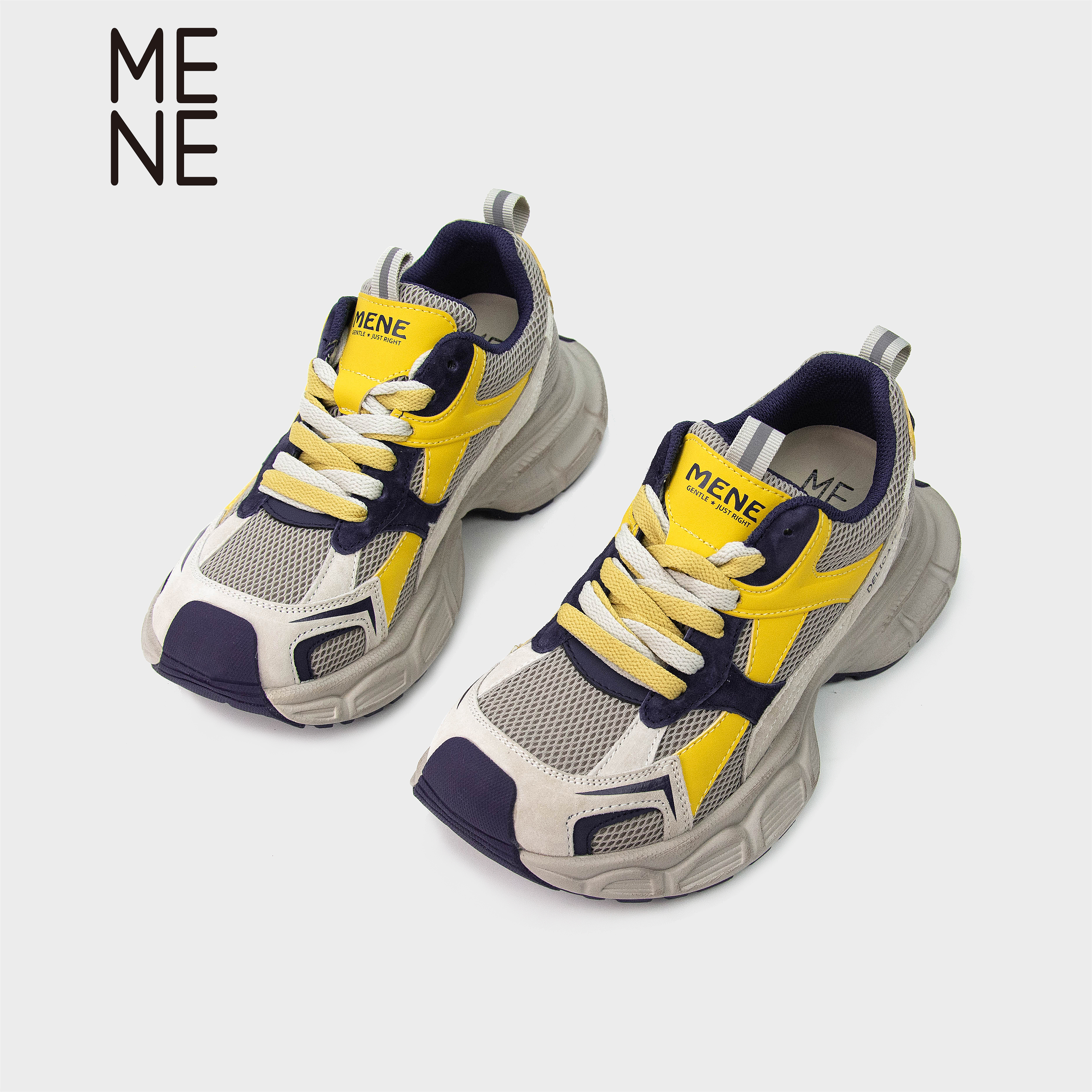 MENE真皮老爹鞋2025新款