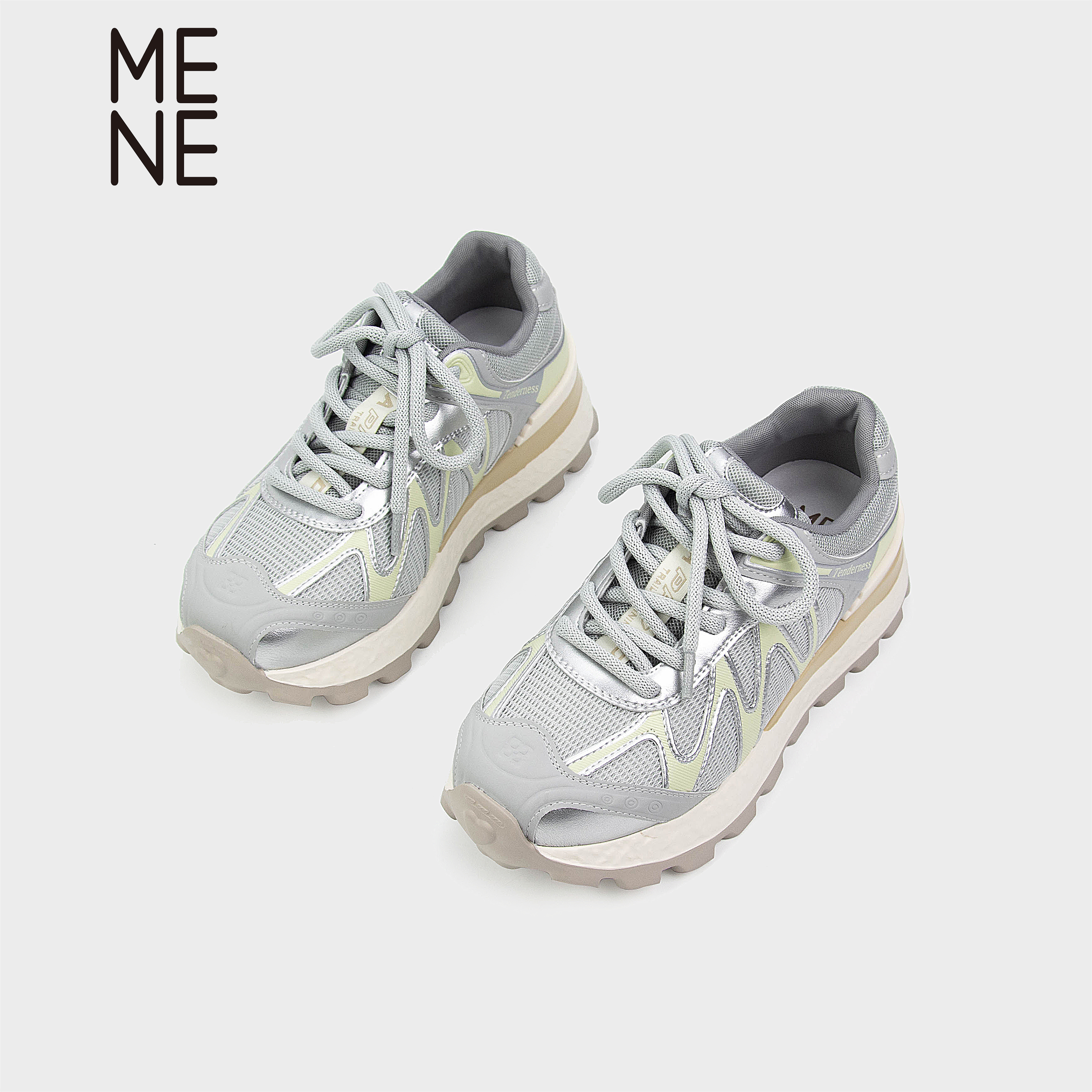 MENE法式厚底老爹鞋女外穿