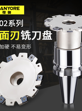 三面刃铣刀盘PT02开槽侧铣数控刀盘XSEQ套式三面刃刀盘厚4-8