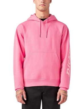 Dickies 联名款连帽美式袖口字印花卫衣男女同款/DK012217