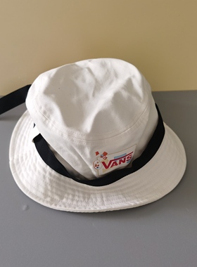 vans 白色超百搭男女同款休闲渔夫帽 VN0A5F4EFS8