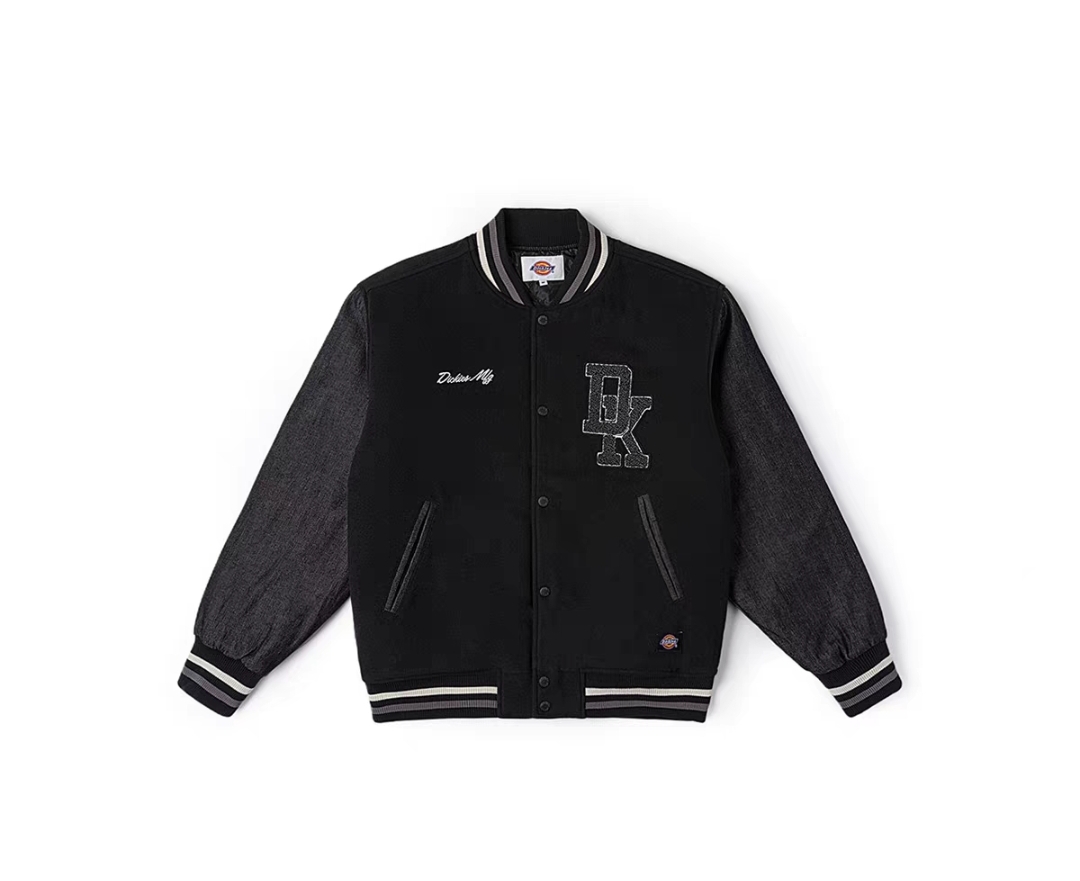 Dickies秋冬 胸前毛巾绣logo宽松休闲棒球服 男女情侣  DK0A87GT