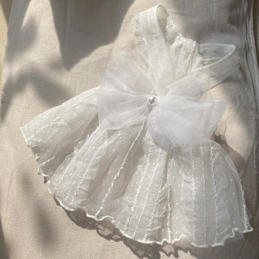 宠物夏季裙子比熊泰迪博美马尔济斯衣服小型犬狗狗猫咪婚纱礼服裙