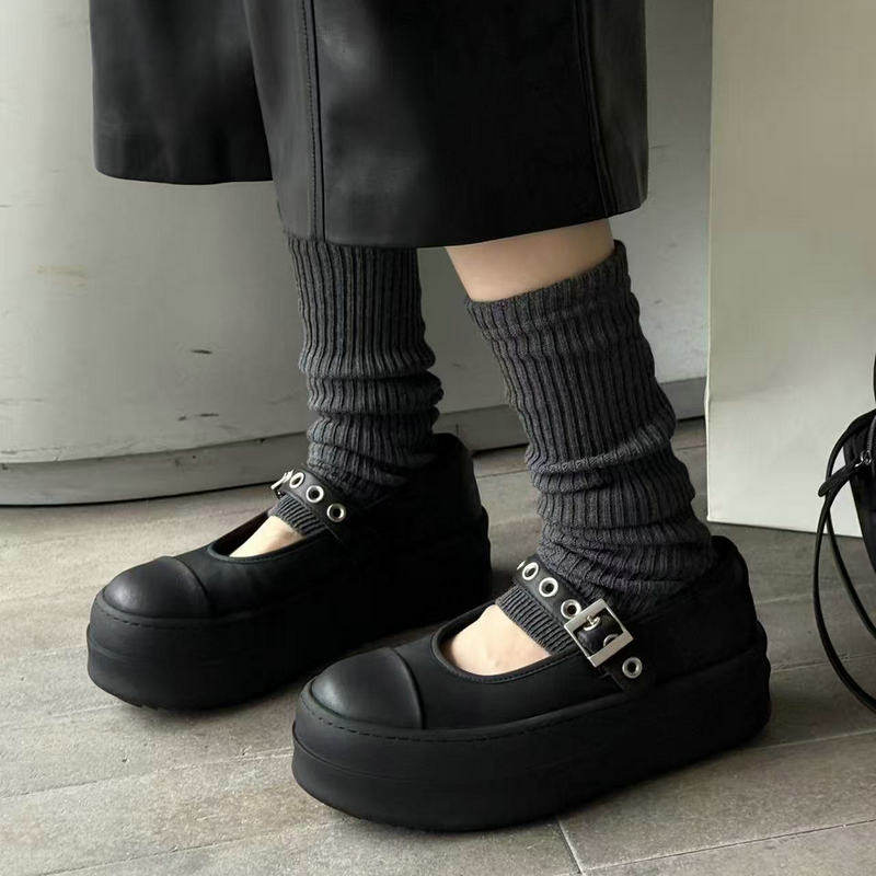 诗歌兰女鞋2026年新款真皮一字带扣厚底复古单鞋百搭休闲玛丽珍鞋,女鞋,玛丽珍鞋,淘宝优惠券,粉丝福利购,淘宝优惠卷