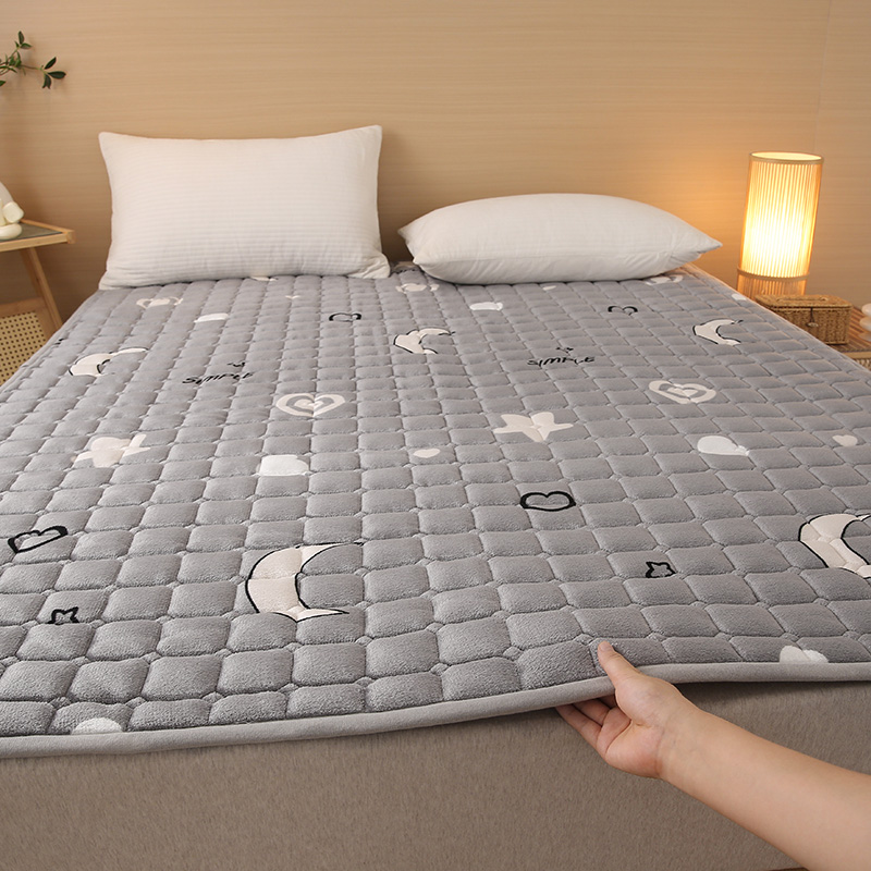 A类冬季保暖牛奶绒床垫褥子家用