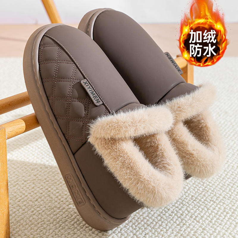 加绒雪地靴男士2025新款冬季加厚