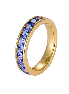 JCJ时装珠宝公主方锆石排戒