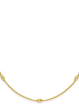 JCJ时装珠宝HighJewelPlay系列925银金球装饰长项链60cm