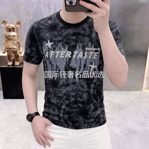 赛维凌优品小铺迪瑟森高档轻奢夏季新款男士潮流时尚圆领休闲短袖