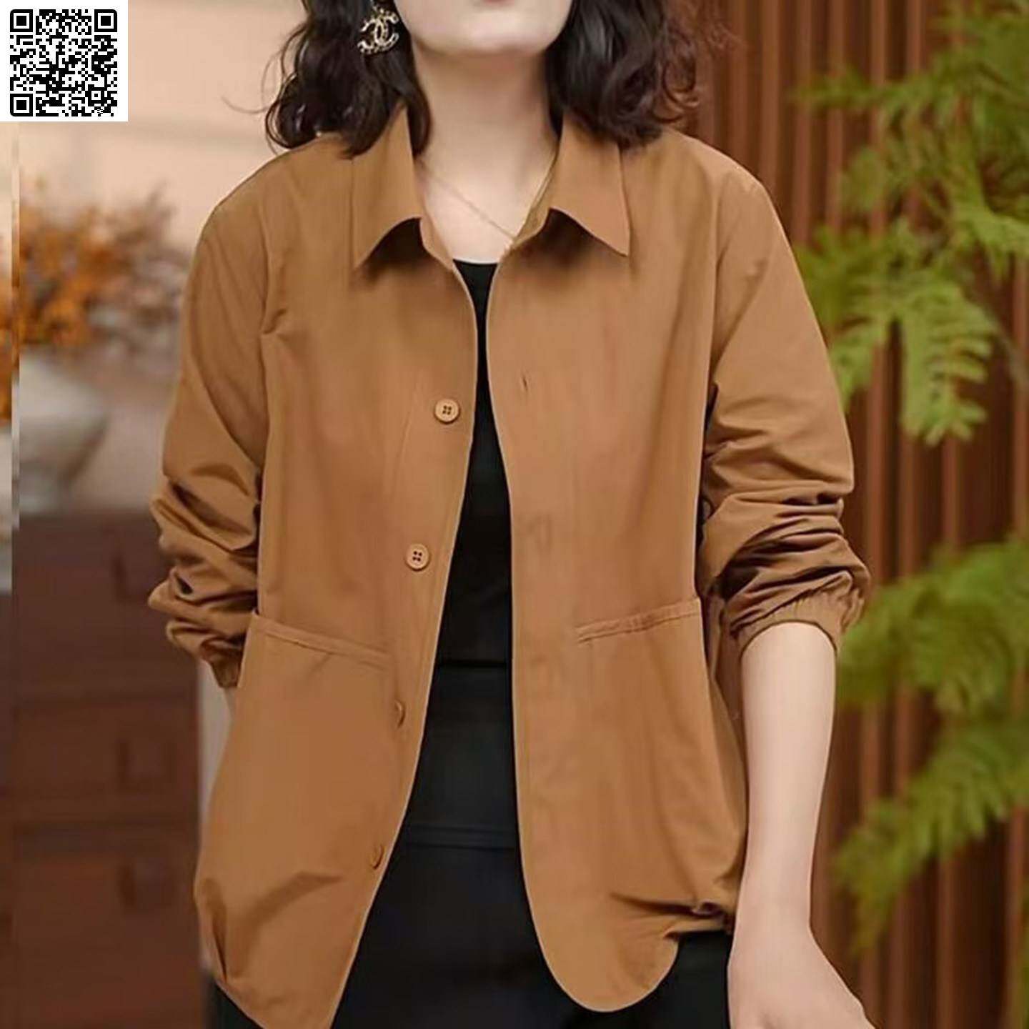 铂瑾精选女装2026春秋季新款女士棉洋气减龄长袖衬衫外套休闲衬衣