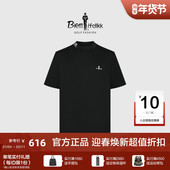 Q弹针织面料 比音勒芬高尔夫夏季 男士 小高领弹力舒适短袖 T恤