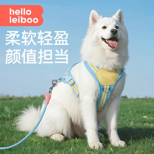 狗牵引绳胸背遛狗绳中大型犬宠物狗背带自动伸缩边牧金毛外出专用