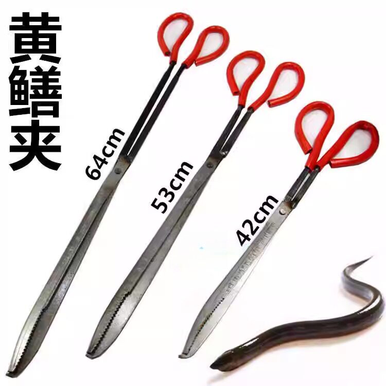 加厚黄鳝夹抓泥鳅钳子防滑养蛇防脱工具鳝鱼黄善夹子铁钳赶海神器