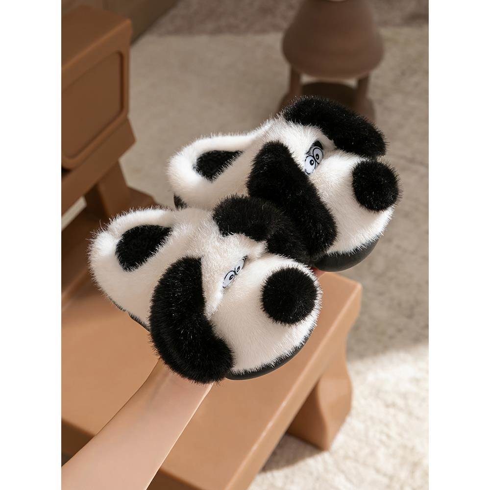 儿童棉拖鞋男2025新款防滑保暖小孩女童宝宝毛拖卡通男童拖鞋冬季