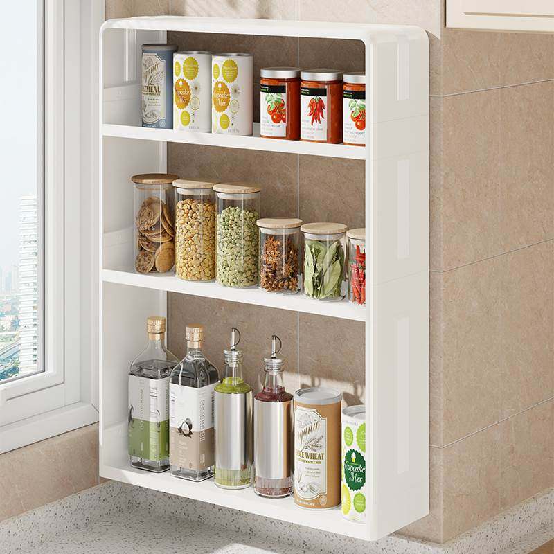 厨房壁挂多功能调料品盒置物架墙上免打孔挂壁式调味料瓶罐收纳柜,厨房/烹饪用具,厨房墙壁置物架/厨房墙壁挂架,淘宝优惠券,粉丝福利购,淘宝优惠卷