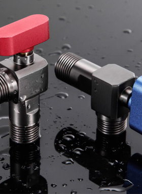 全开大流量角阀加厚球芯阀冷热水煤燃气热水器4分三角阀球阀开关