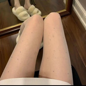 满天星闪钻袜黑肤白色烫钻丝袜波点大腿镶钻不钻任意剪丝袜连袜