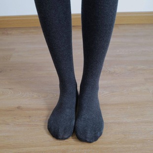 袋装 踩 秋冬格雷系灰色加绒加厚3D蜜桃臀高腰收腹棉一体打底外穿裤