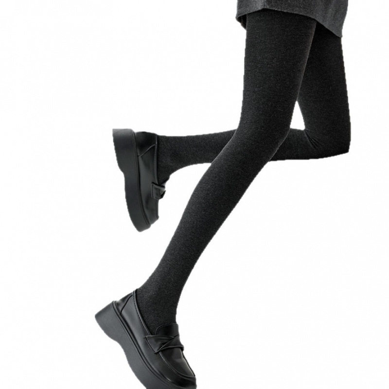 高个子加长高腰提臀打底裤春秋外穿秋冬加绒灰色不档显瘦连裤袜