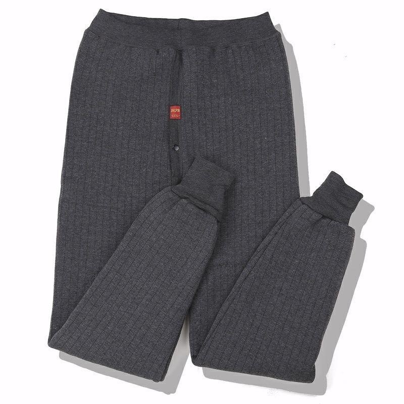 冬男士保暖裤加绒加厚加护膝棉裤男毛裤线裤男士打底裤紧身秋裤