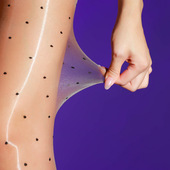 油光波点点情绪趣性感情调禁欲黑色丝袜免脱油亮超薄连裤 袜