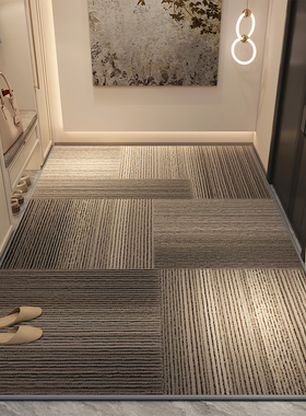 入户门地垫轻奢高端可裁剪地毯北欧复古门垫进门玄关客厅家用脚垫