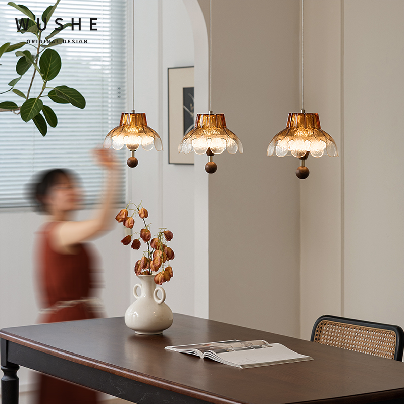 复古主卧室床头吊灯中古风吊灯