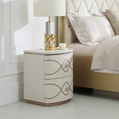 美克/恣在家【香榭轻舞&新葡萄庄园床头柜】家用卧室实木储物收纳