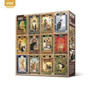 VOX拼图1000片成年减压手工潮玩具十二星座拼图puzzle星座幸运猫
