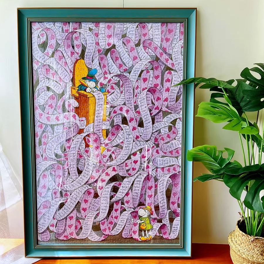 PS欧式拼图框1000片50*75CM