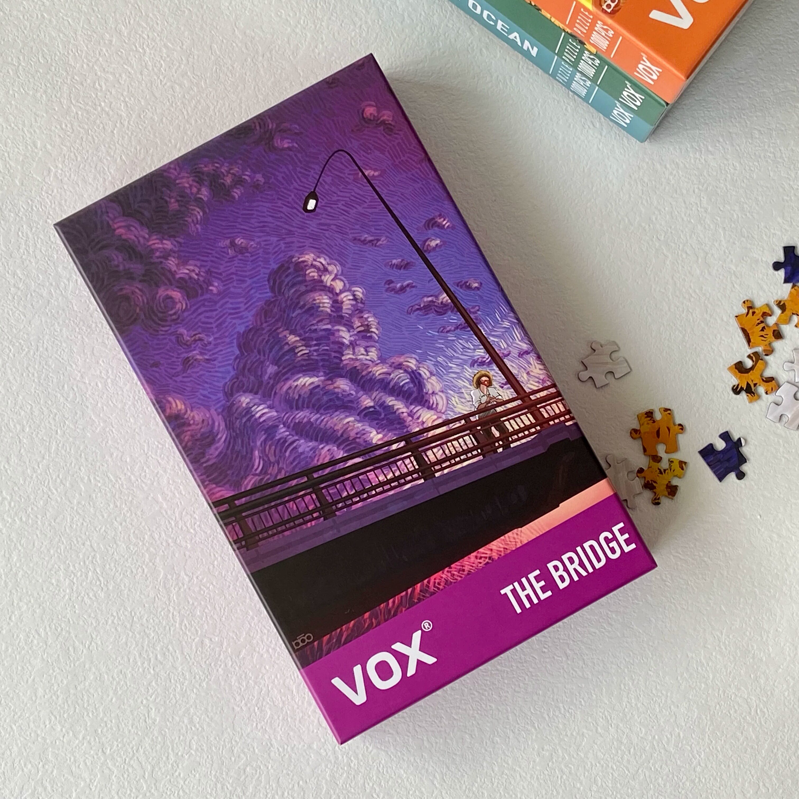 福思VOX拼图520片梵高之紫霞渲烂