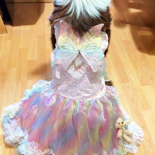 中大型狗衣服特大夏季薄款夏装裙大狗萨摩耶金毛阿拉斯加公主裙