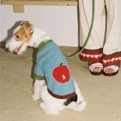 猫咪宠物中小型狗狗衣服泰迪比熊柯基秋冬装雪纳瑞法斗博美毛衣