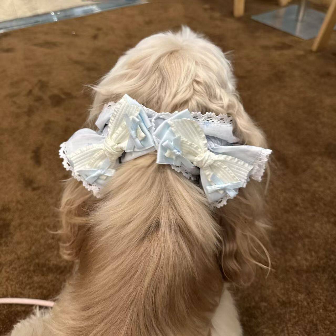 美卡耳套查理王头套史宾格防脏耳套可卡布耳朵通风耳套狗狗头套