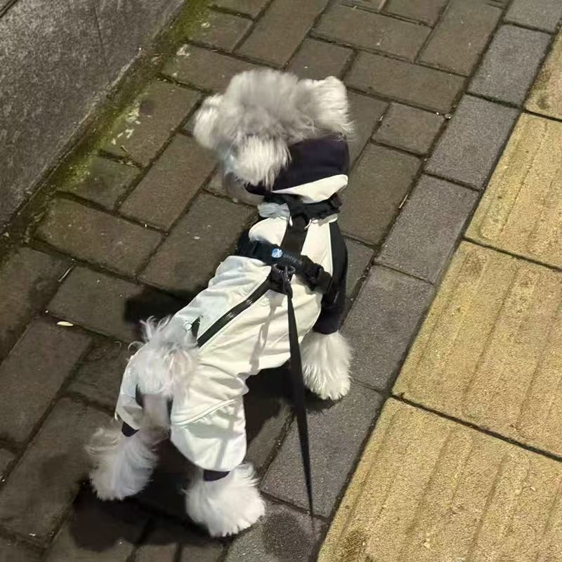 宠物猫咪狗户外比熊西高地秋冬单款冲锋衣狗狗冲锋衣薄款马尔济斯