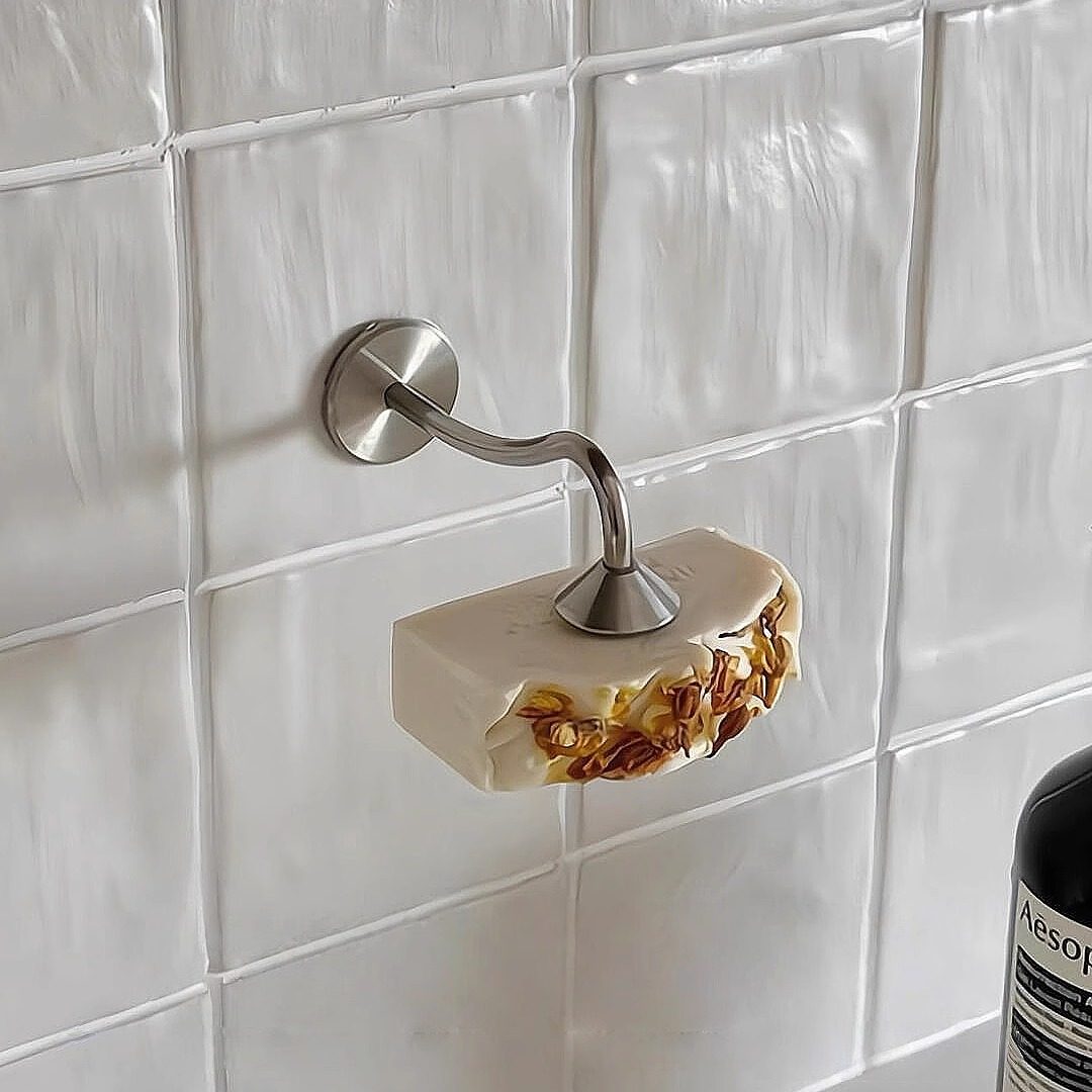 肥皂置物架磁吸肥皂盒浴室香皂碟沥水架收纳盒洗手台卫生间免打孔