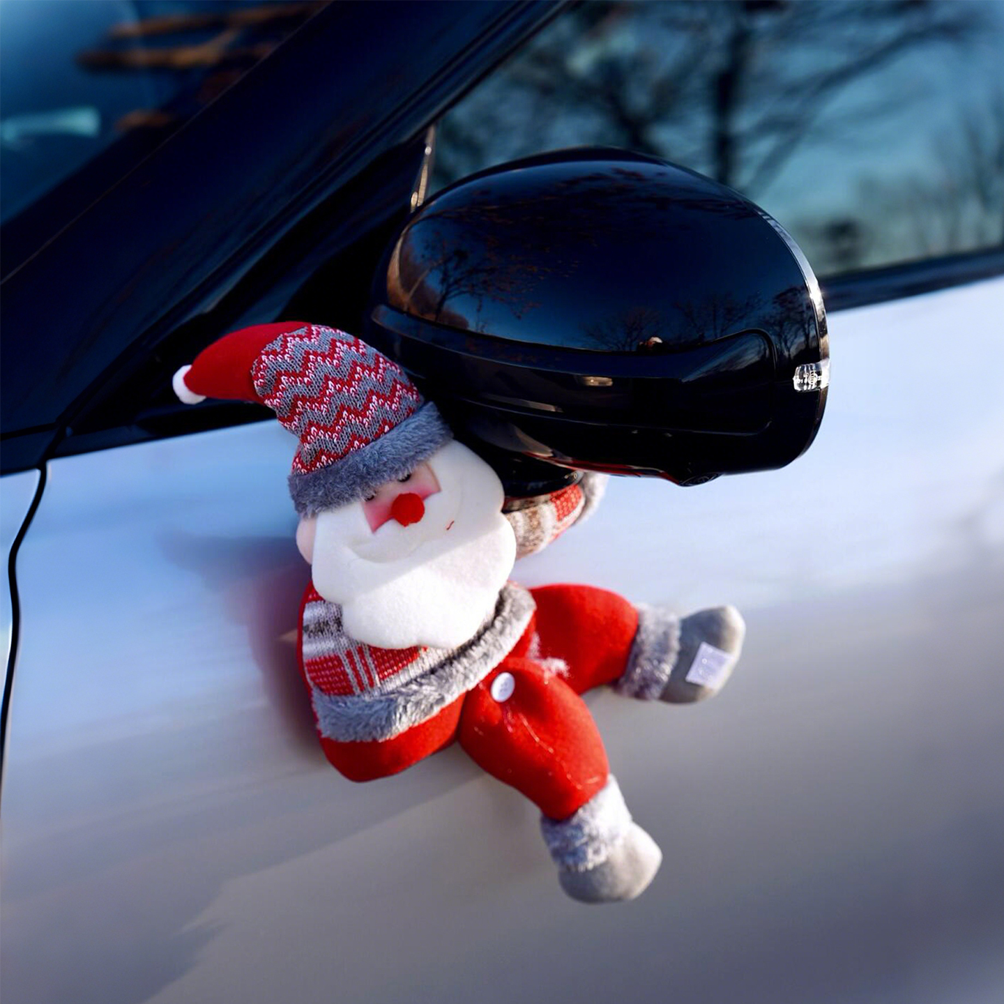汽车装饰摆件高级感圣诞装饰可爱圣诞老人女士车内时尚外部挂件