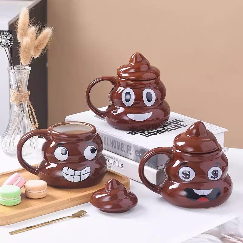 创意搞怪大便便水杯陶瓷马克杯送礼生日礼物送朋友水壶杯子大容量