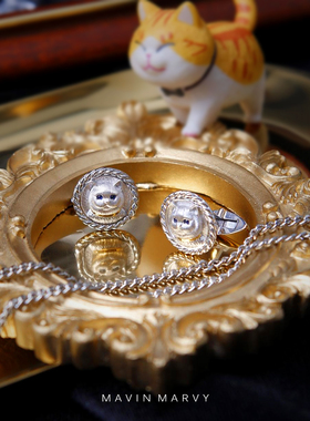 MAVIN MARVY 18k金轻奢衬衫袖扣男士简约时尚法式西装衬衣袖口扣