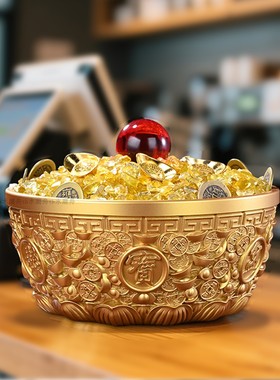 加厚20cm超大号沈万三聚宝盆摆件