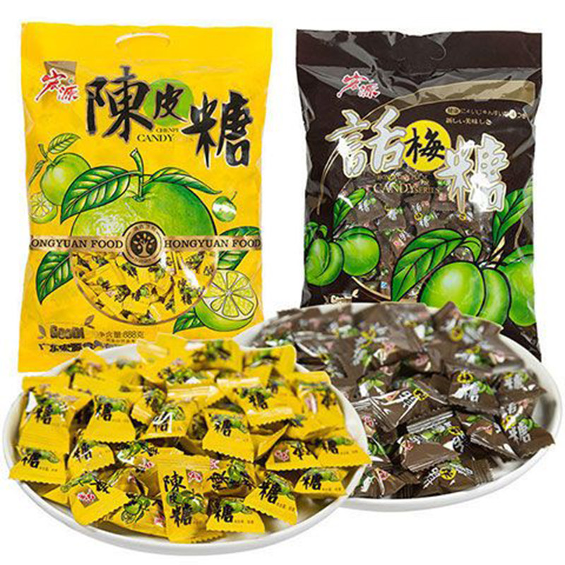 爆浆陈皮糖夹心休闲儿童招待糖果图片