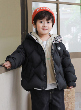 宝宝羽绒服男童2024冬季新款儿童羽绒服女童中小童90绒外套23805