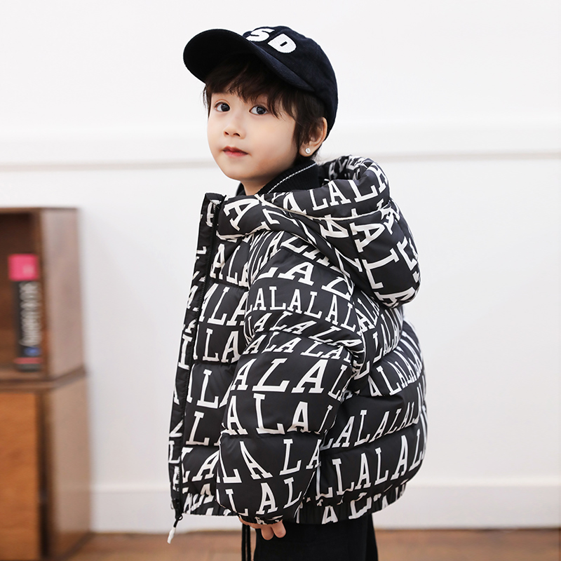 男童短款宝宝羽绒服连帽2024新品儿童羽绒服中小童1-3-6-8岁23809