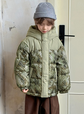 男童羽绒服加厚2025冬季新款小童中大童装宝宝羽绒服儿童外套4097
