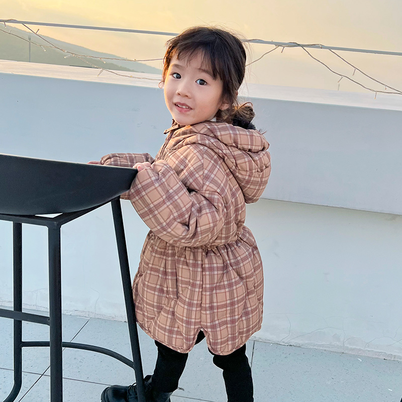 宝宝羽绒服中长款童装儿童羽绒服小童新款冬装加厚保暖外套22212